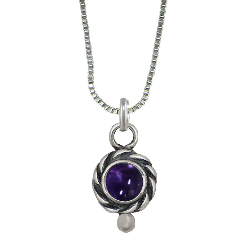 Sterling Silver Little Iolite Pendant Necklace